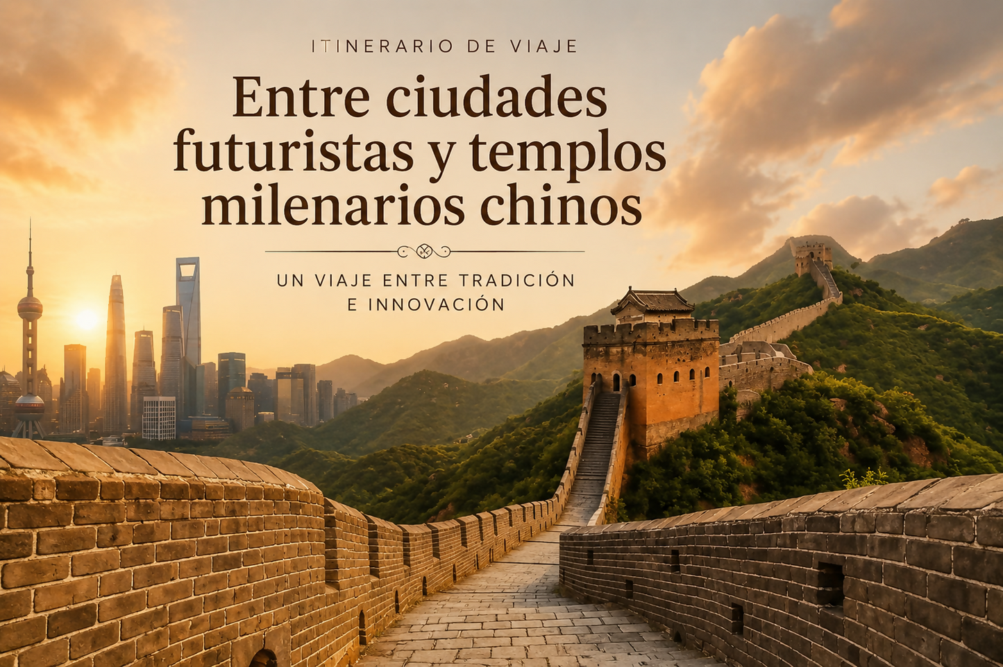 Entre ciudades futuristas y templos milenarios chinos