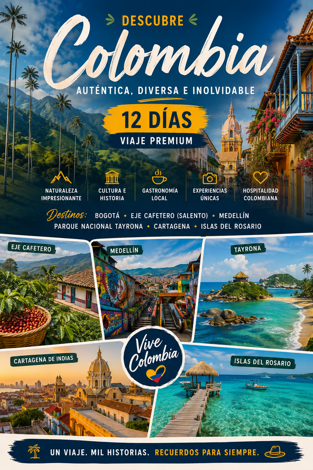 Colombia Premium: El Viaje Definitivo de 12 Días (De la Cordillera al Caribe)
