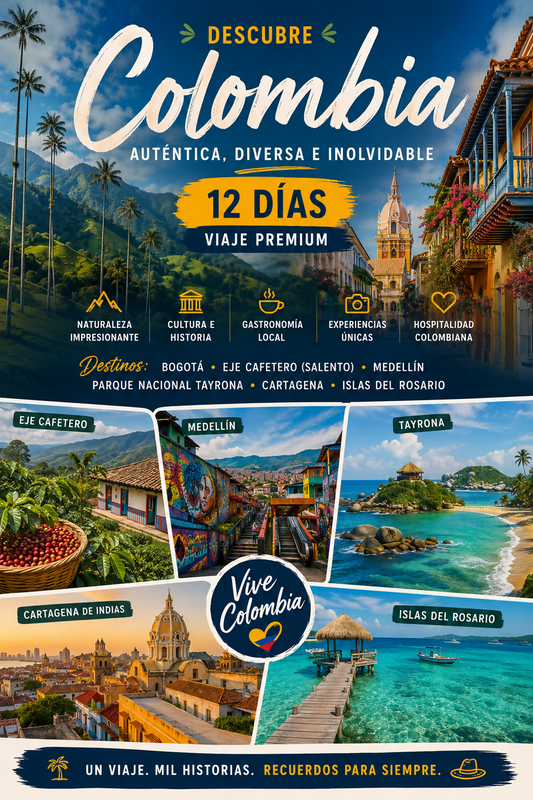 Colombia Premium: El Viaje Definitivo de 12 Días (De la Cordillera al Caribe)